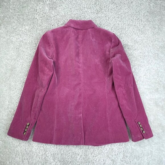 J Crew Parke Pink Velvet Blazer Jacket - Picture 4 of 14